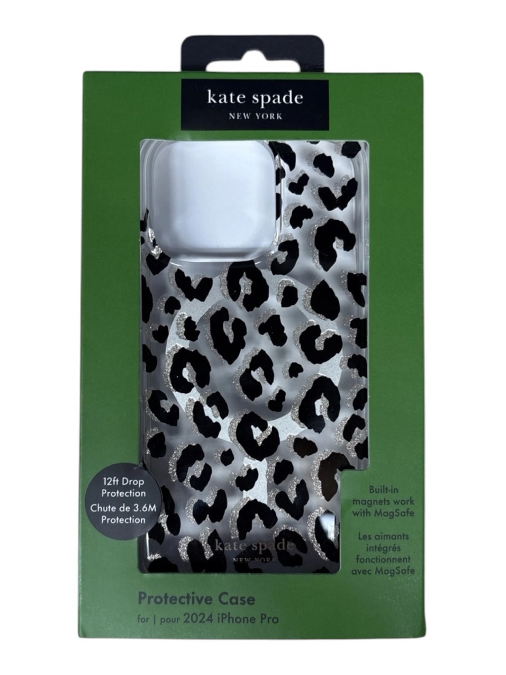 Kate Spade New York Protective Case with MagSafe for iPhone 16 Pro -
Glitter Leo